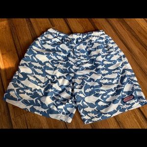 Vineyard Vines shark swim trunks large